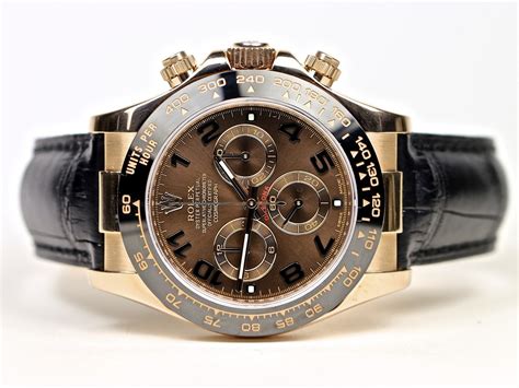 gold rolex daytona leather strap|genuine rolex leather watch straps.